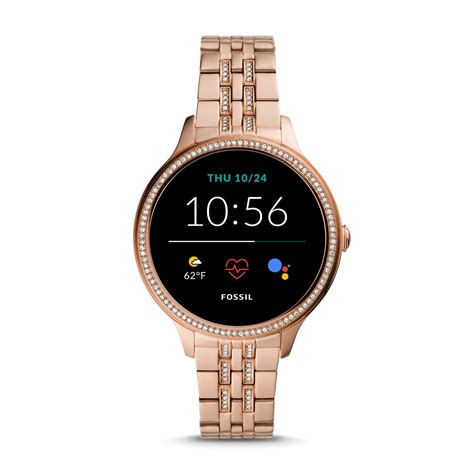 smartwatch fossil rosa